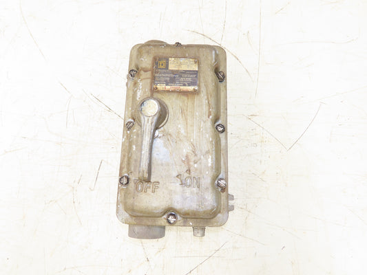 Square D H-100-XFA Explosion Proof Circuit Breaker Switch Enclosure 100A 600VAC