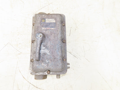 Square D H-100-XFA Explosion Proof Circuit Breaker Switch Enclosure 100A 600VAC