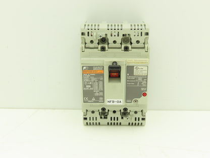 Fuji BW100EAGU-3P060 3-Pole Auto Circuit Breaker 60A 500V 3Ph Molded Case