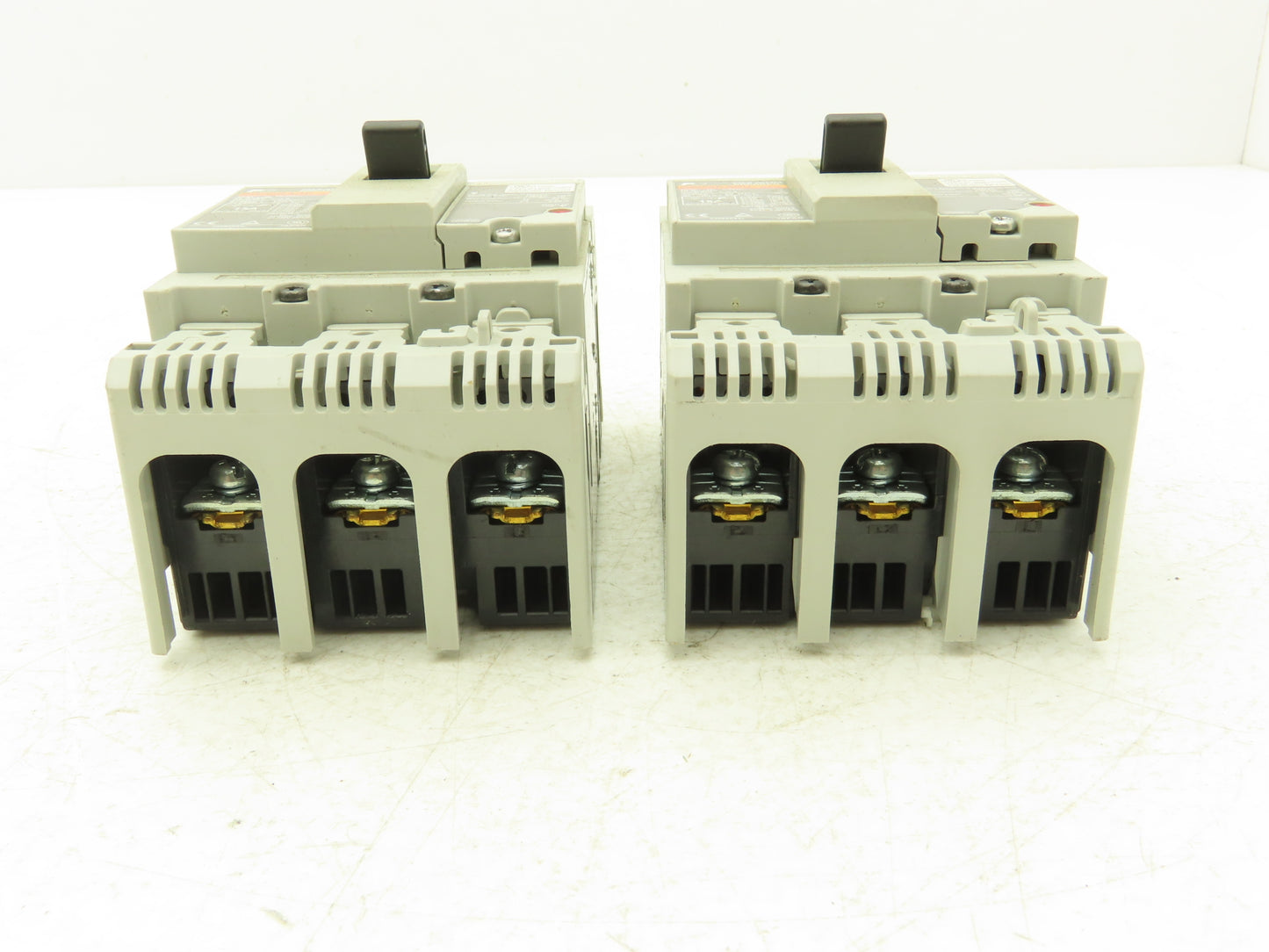 Fuji BW50RAGU3P015 3-Pole Auto Circuit Breaker 15A 500V 3Ph Molded Case Lot of 2