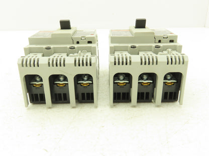 Fuji BW50RAGU3P015 3-Pole Auto Circuit Breaker 15A 500V 3Ph Molded Case Lot of 2
