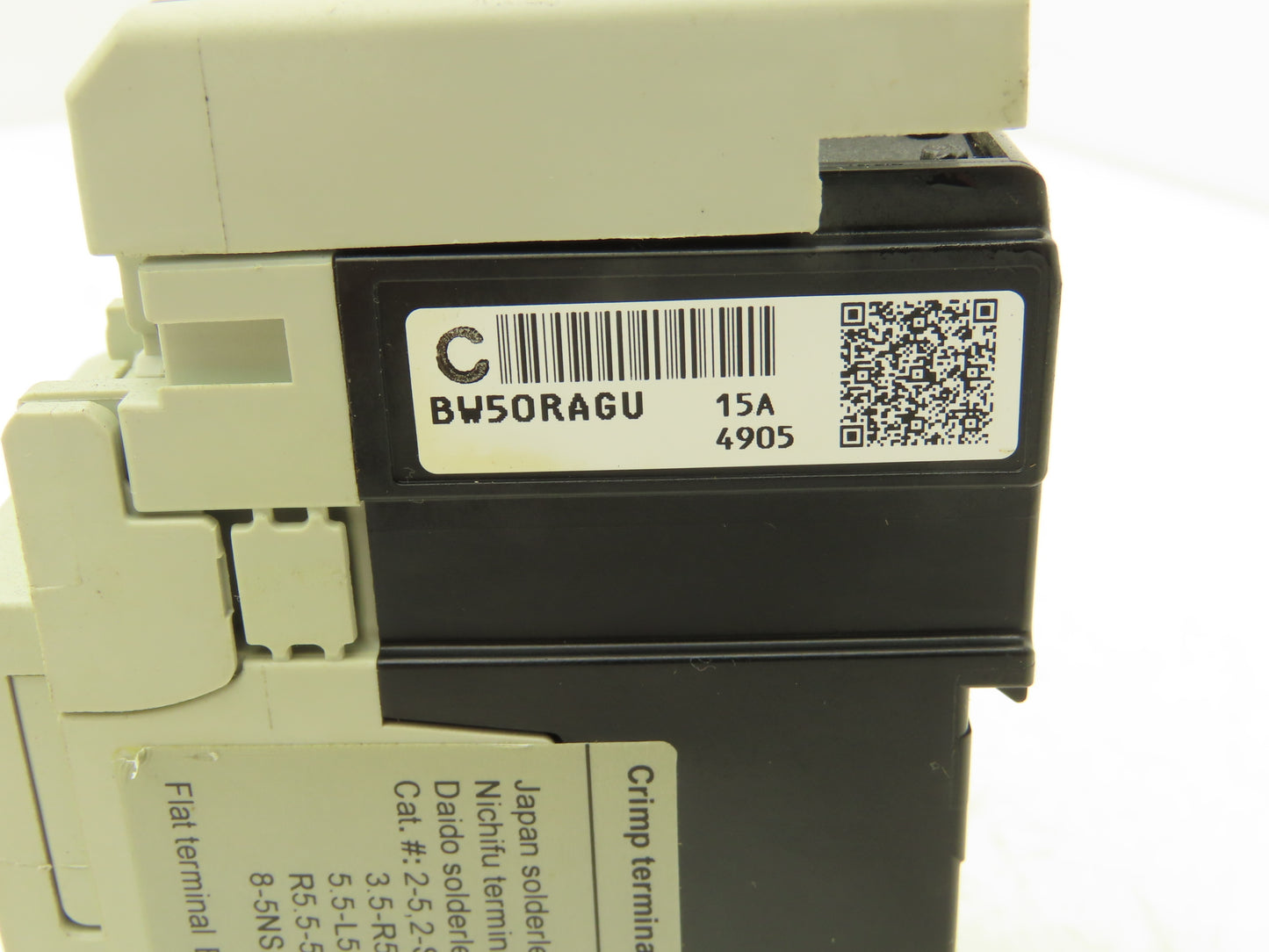 Fuji BW50RAGU3P015 3-Pole Auto Circuit Breaker 15A 500V 3Ph Molded Case Lot of 3
