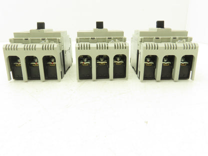 Fuji BW50RAGU3P015 3-Pole Auto Circuit Breaker 15A 500V 3Ph Molded Case Lot of 3