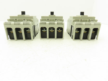 Fuji BW50RAGU3P020 3-Pole Auto Circuit Breaker 20A 500V 3Ph Molded Case Lot of 3