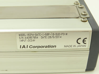 IAI RCP4-SA7C-I-56P-16-500-P3-M Linear Robo Actuator Ball Screw 500mm Stroke