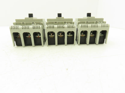 Fuji BW50RAGU3P030 3-Pole Auto Circuit Breaker 30A 500V 3Ph Molded Case Lot of 3
