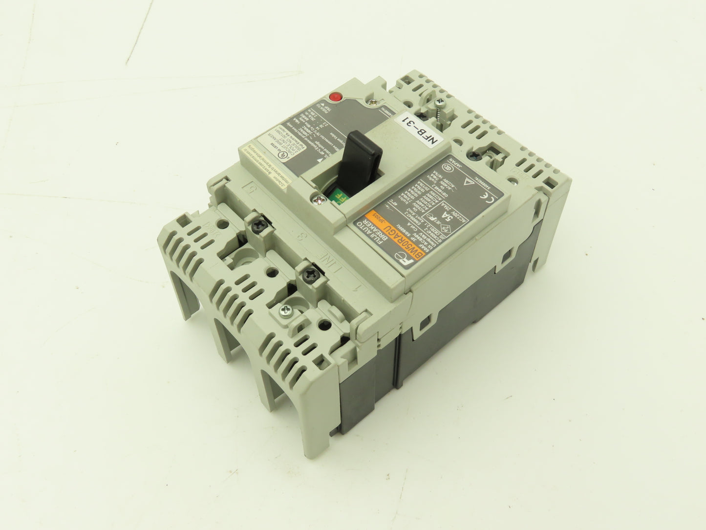 Fuji Electric BW50RAGU-3P005 3-Pole Auto Circuit Breaker 5A 500V 3Ph Lot of 9