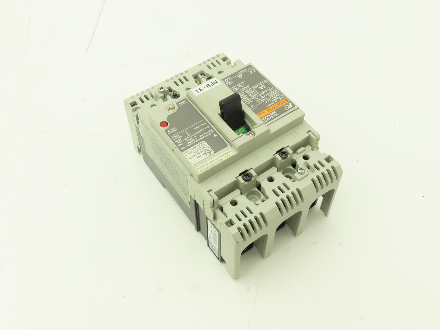 Fuji Electric BW50RAGU-3P005 3-Pole Auto Circuit Breaker 5A 500V 3Ph Lot of 9