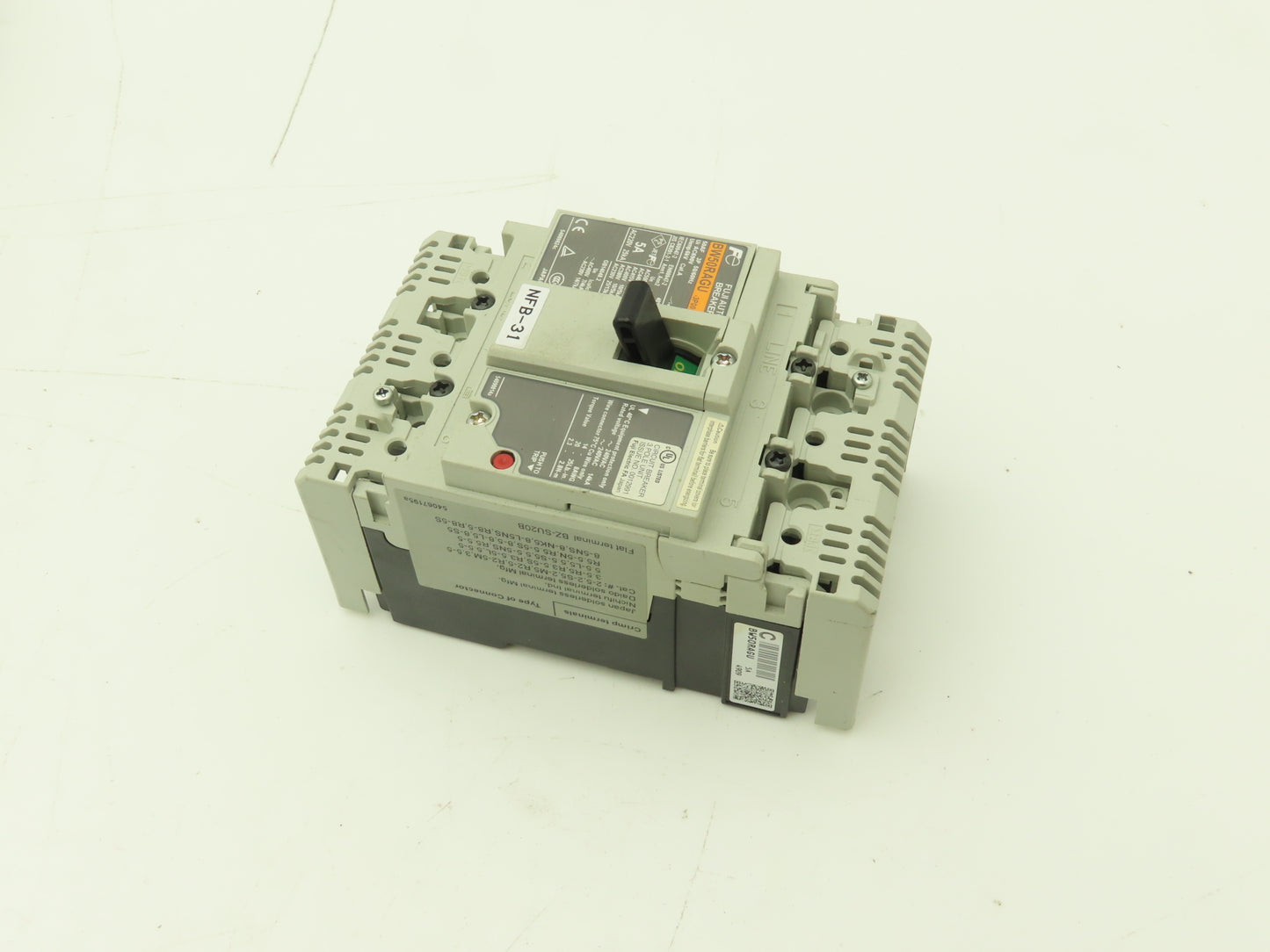 Fuji Electric BW50RAGU-3P005 3-Pole Auto Circuit Breaker 5A 500V 3Ph Lot of 9