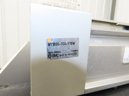 SMC MY1B50-700-Y7BW Linear Slide Guided Rodless Cylinder 50mm Bore 700mm Stroke