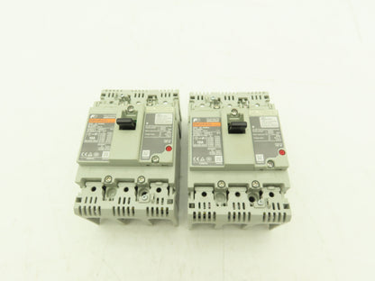 Fuji BW50RAGU3P010 3-Pole Auto Circuit Breaker 10A 500V 3Ph Molded Case Lot of 2