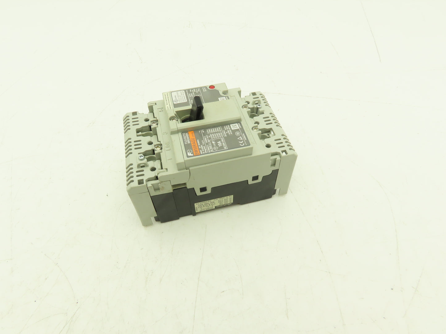 Fuji BW50RAGU3P010 3-Pole Auto Circuit Breaker 10A 500V 3Ph Molded Case Lot of 2