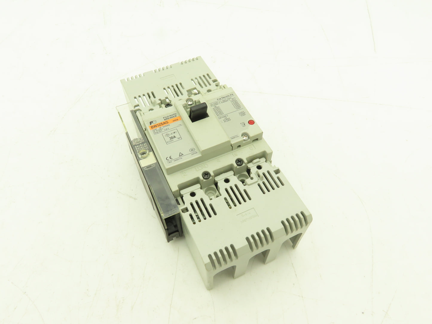 Fuji BW32SAG3P030 3-Pole Auto Circuit Breaker 30A 690V 3Ph Molded Case Lot of 2
