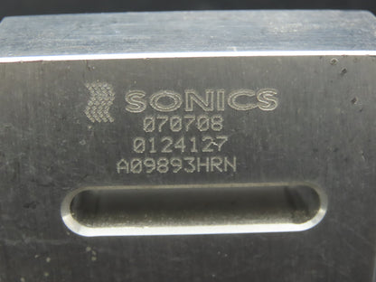 Sonics A09893HRN Ultrasonic Welding Horn Slotted Plate 4"x2.4"x1"