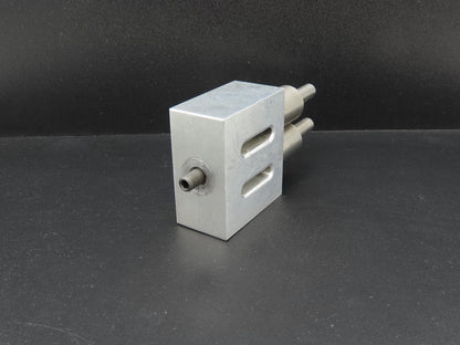 SH153B Ultrasonic Welding 3/8" Double Horn Slotted Aluminum Plate 2.5"x 2.28"