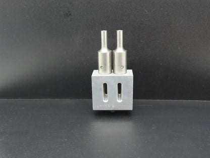 SH153B Ultrasonic Welding 3/8" Double Horn Slotted Aluminum Plate 2.5"x 2.28"