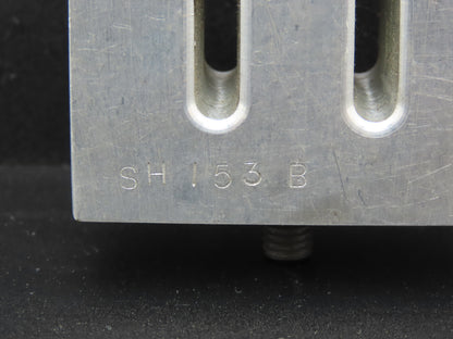 SH153B Ultrasonic Welding 3/8" Double Horn Slotted Aluminum Plate 2.5"x 2.28"