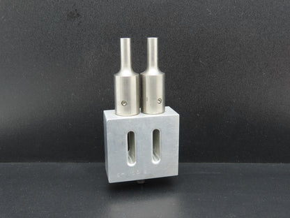 SH153B Ultrasonic Welding 3/8" Double Horn Slotted Aluminum Plate 2.5"x 2.28"