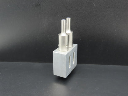SH153B Ultrasonic Welding 3/8" Double Horn Slotted Aluminum Plate 2.5"x 2.28"