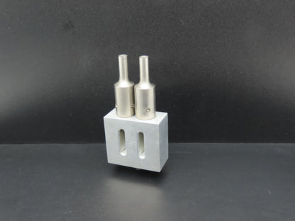 SH153B Ultrasonic Welding 3/8" Double Horn Slotted Aluminum Plate 2.5"x 2.28"