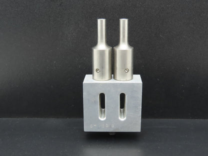 SH153B Ultrasonic Welding 3/8" Double Horn Slotted Aluminum Plate 2.5"x 2.28"