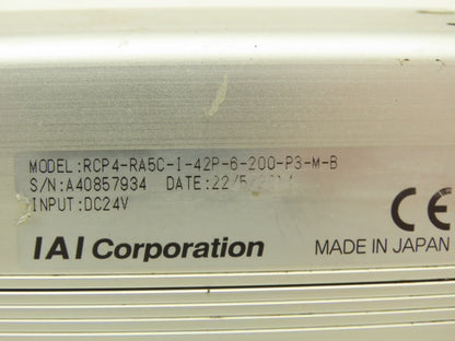 IAI RCP4-RA5C-I-42P-6-200-P3-M-B Robo Cylinder 24VDC Pulse Motor 200mm Stroke
