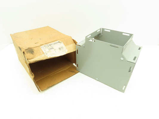 Wiegmann Hubbell T0606 N1 Tee Hinged Screw Cover Wireway 6X6 Carbon Steel Gray