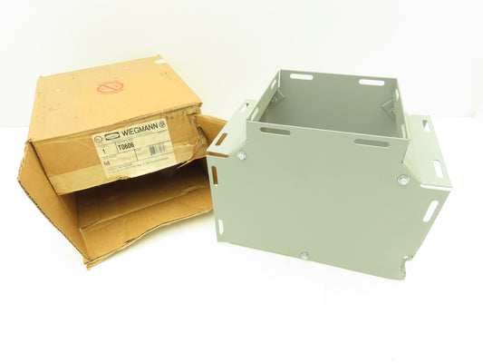 Wiegmann Hubbell T0606 N1 Tee Hinged Screw Cover Wireway 6X6 Gray READ