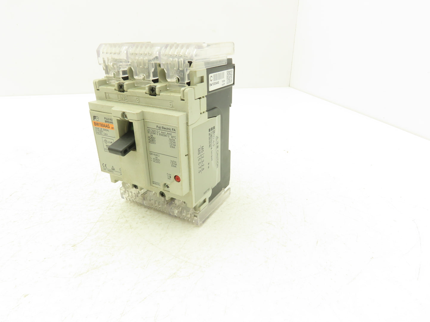 Fuji BW100AAG-3P100 3-Pole Auto Circuit Breaker 100A 500V 3Ph Molded Case