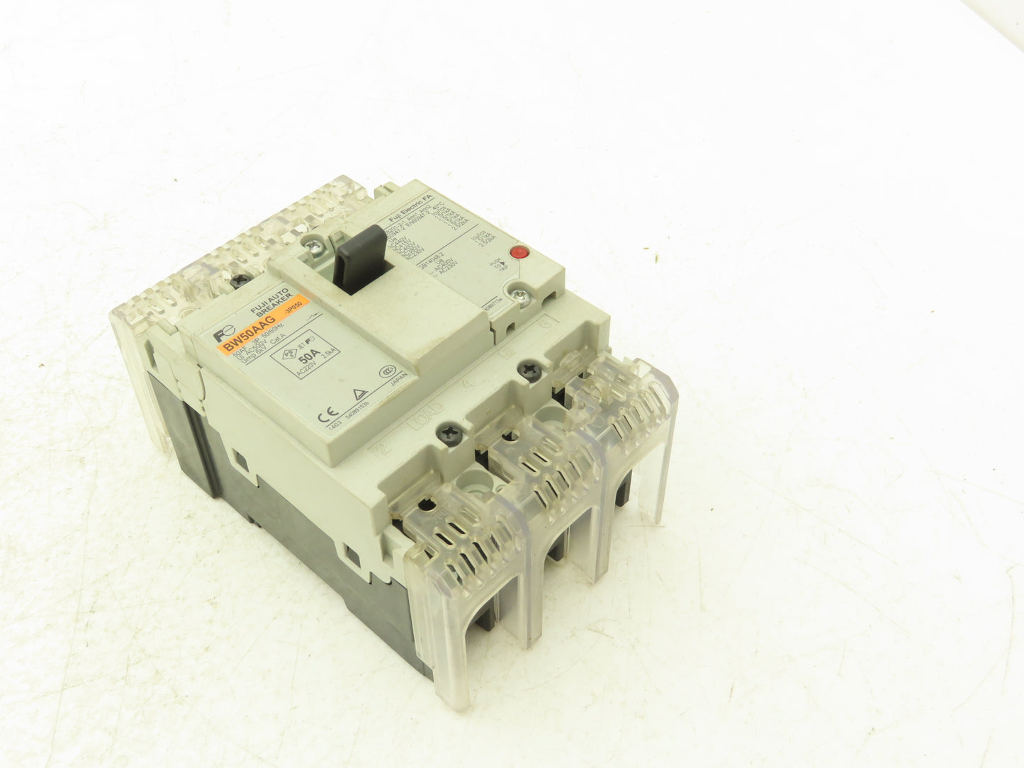 Fuji BW50AAG-3P050 3-Pole Auto Circuit Breaker 50A 500V 3Ph Molded Case