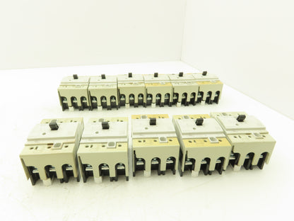 Mitsubishi NF30-FAU 3-Pole No Fuse Circuit Breaker 5A 200-230V 3Ph Lot of 11