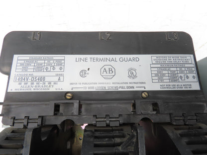 Allen Bradley 1494V-DS400 Safety Disconnect Switch 400A 600V 125HP 3Ph