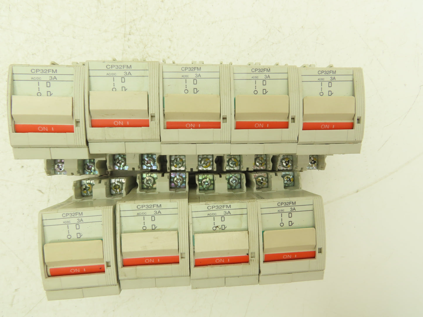 Fuji CP32FM/3 2-Pole Circuit Protector 3A M Curve 250VAC/125VDC Lot of 9