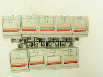 Fuji CP32FM/3 2-Pole Circuit Protector 3A M Curve 250VAC/125VDC Lot of 9