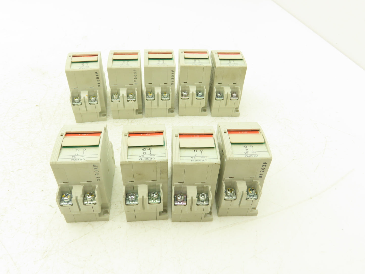 Fuji CP32FM/3 2-Pole Circuit Protector 3A M Curve 250VAC/125VDC Lot of 9