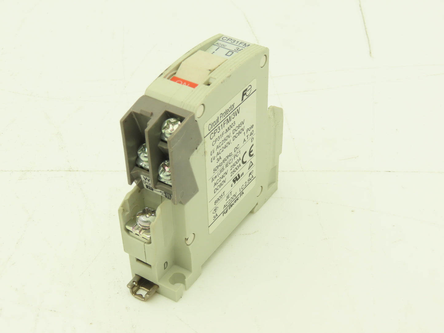 Fuji CP31FM/3W 1-Pole Circuit Protector 3A 250VAC/65VDC Lot of 6
