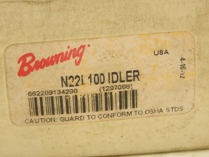 Browning N22L100IDLER Idler Timing Belt Pulley 1" Bore X 2.6" OD 22Tooth
