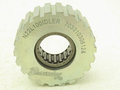Browning N22L100IDLER Idler Timing Belt Pulley 1" Bore X 2.6" OD 22Tooth