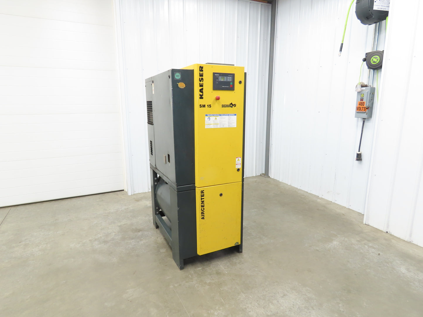 Kaeser SM15 Rotary Screw Air Compressor 53CFM 15 HP 3Ph 208/230/460V
