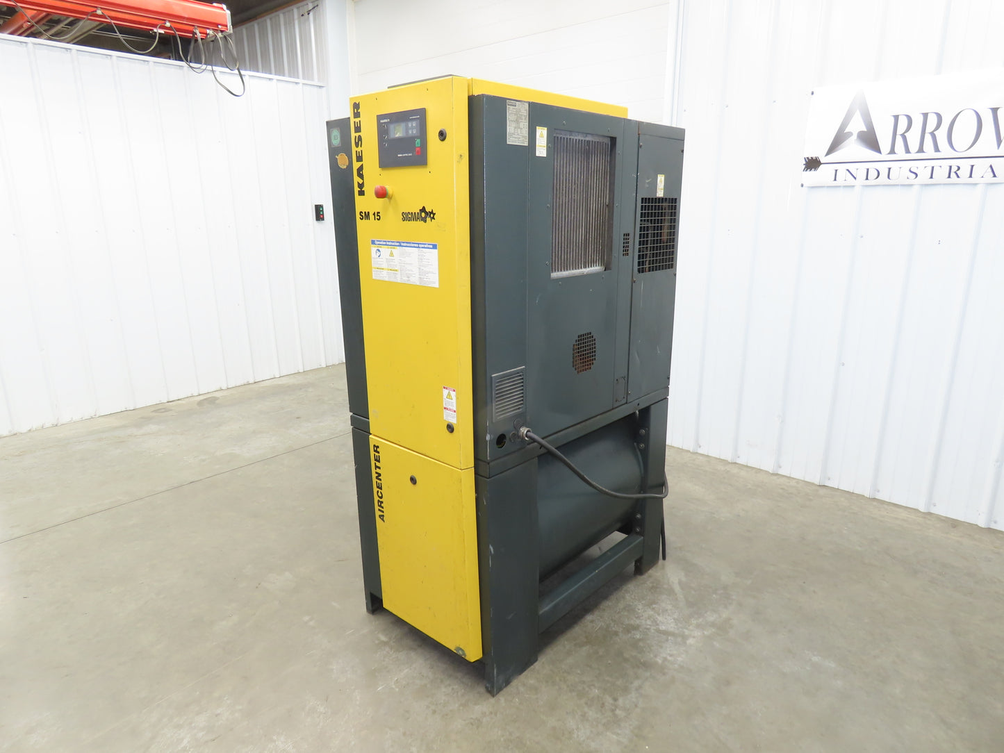 Kaeser SM15 Rotary Screw Air Compressor 53CFM 15 HP 3Ph 208/230/460V