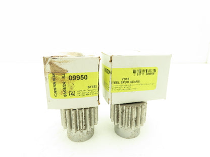 Boston Gear YD18 09950 Spur Gear 18 Tooth 12DP 20°PA  3/4" Bore  Lot of 2
