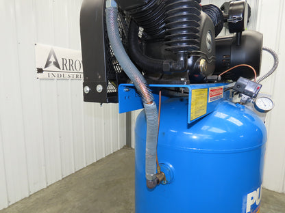 Puma TUE-7580VM Reciprocating Air Compressor 24.8CFM 7.5HP 230V 1 Phase 80 Gal