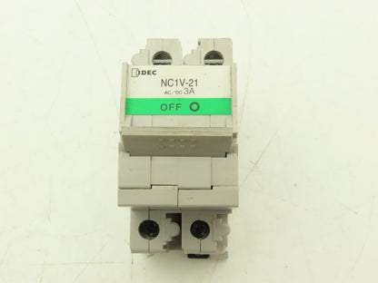 IDEC NC1V-2100 3A Circuit Protector 2 Pole A Curve 250VAC/125VDC Lot of 11