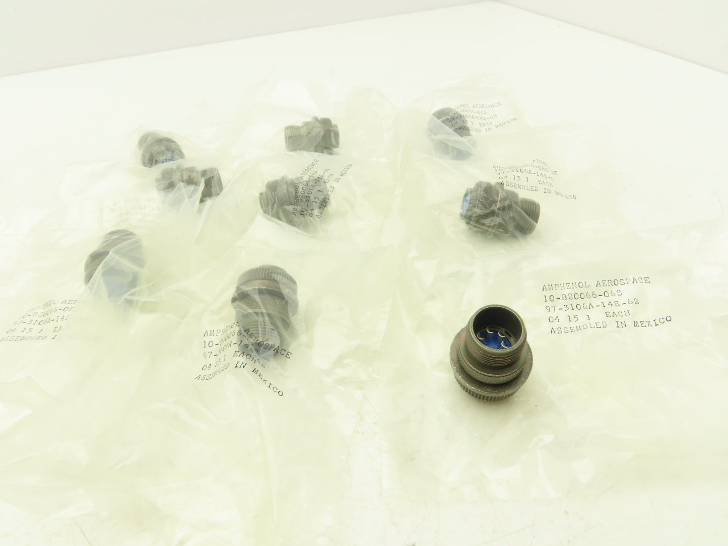 Amphenol 97-3106A-14S-6S Circular Connector Socket Female MIL Spec Lot of 9