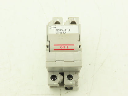 IDEC NC1V-2100 5 Amp Circuit Protector 2 Pole A Curve 250VAC/125VDC Lot of 9