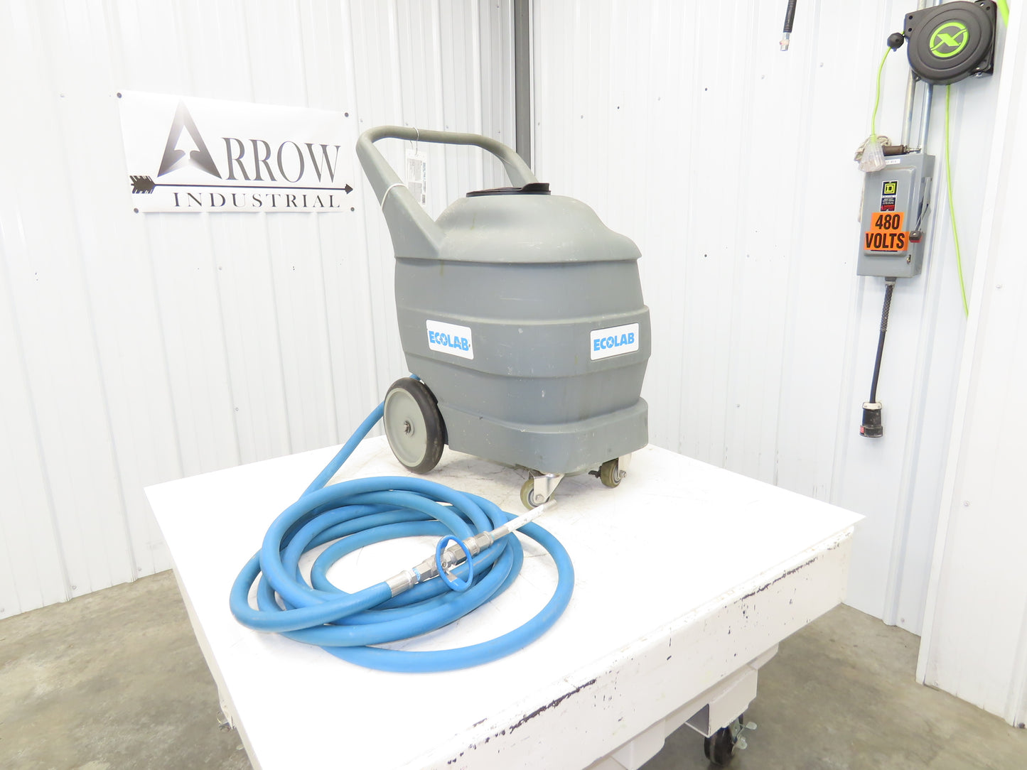 Ecolab FI-25 Portable Foam Spray Unit Cart 20 Gallon FloJet Diaphragm Air Pump