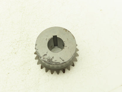 Boston Gear HLK105YA Miter Gear 24T 8-Pitch 20° 1" Plain Bore 1/4" Keyway