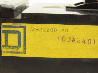 Square D Q2-22200-AB I-Line 200 Amp Circuit Breaker 2-Pole 240VAC