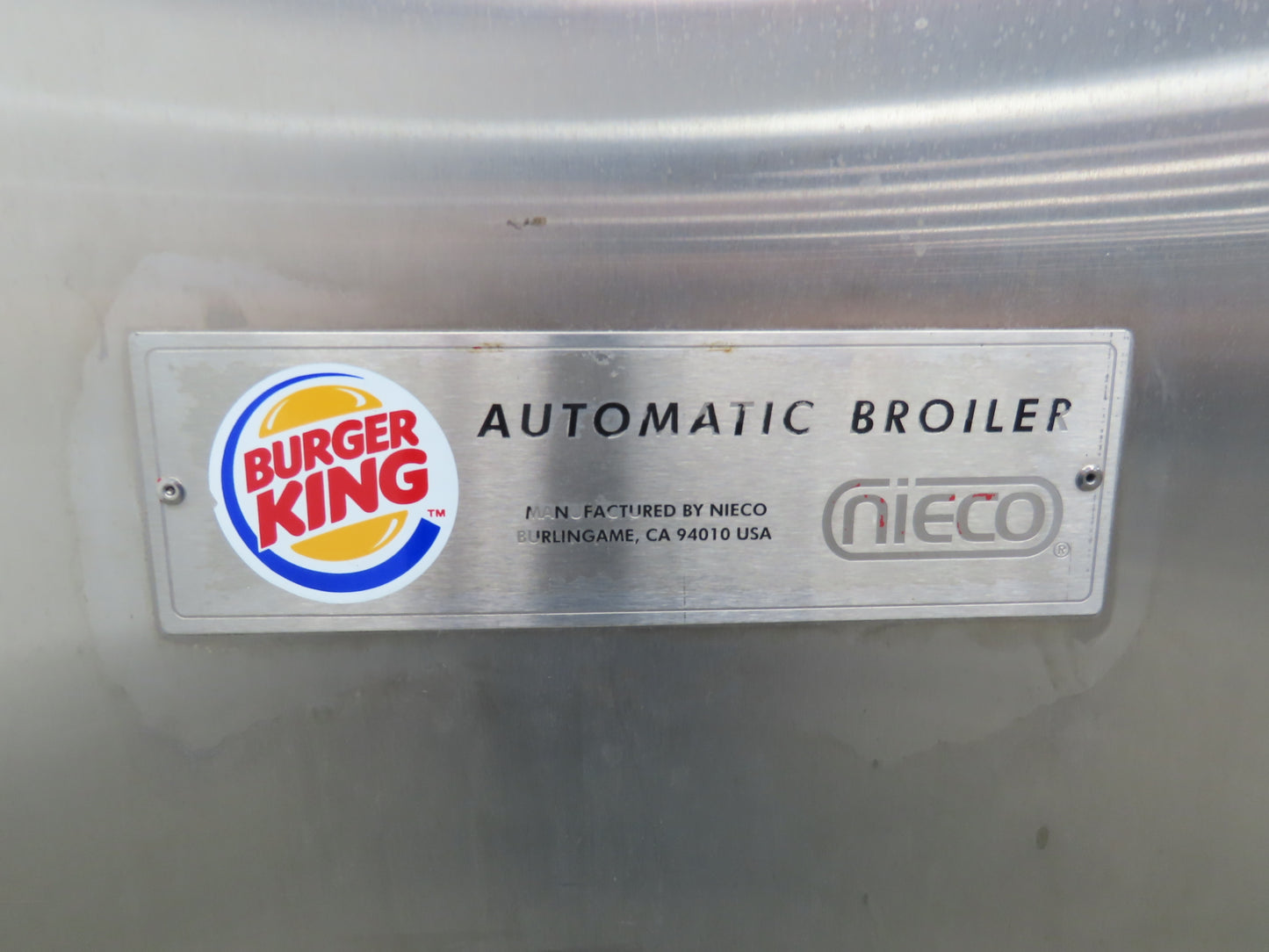 Nieco 922 Burger King Automatic Broiler Gas Kitchen Return Flow Hatco Glo Ray