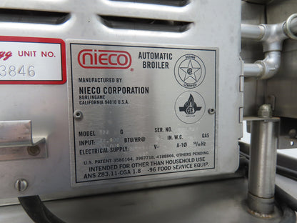 Nieco 922 Burger King Automatic Broiler Gas Kitchen Return Flow Hatco Glo Ray